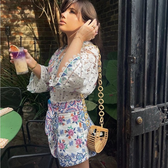 Farm Rio Romantic bandana bodysuit and shorts set - Picture 1 of 7